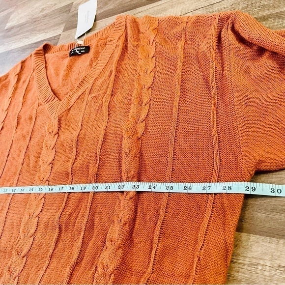 Bloomchic Rust Orange Mini Sweater Dress Size 26 NWT NEW! - Picture 6 of 9